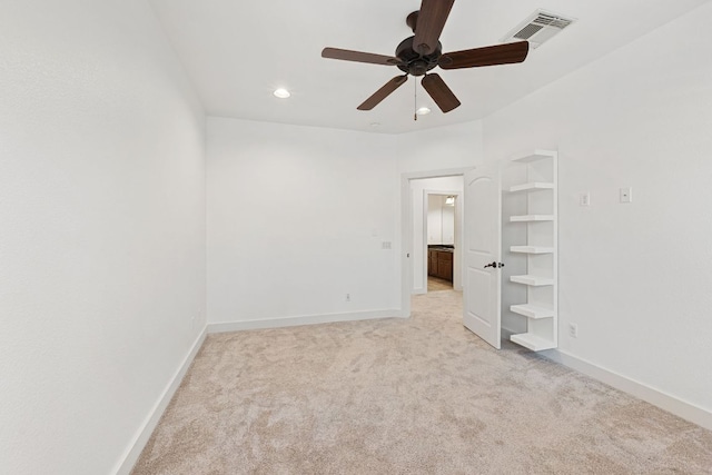 1036 Liberty Park Dr Unit 3, Austin, TX 78746 - unfurnished bedroom featuring carpet, recessed lighting, and a ceiling fan