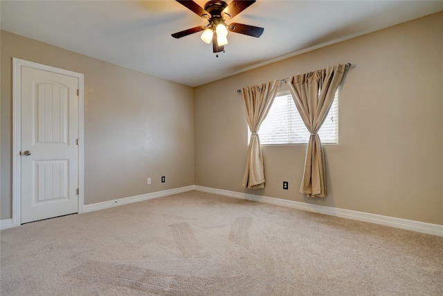 3107 Magnolia Mnr, New Braunfels, TX 78130 - carpeted spare room featuring a ceiling fan and baseboards