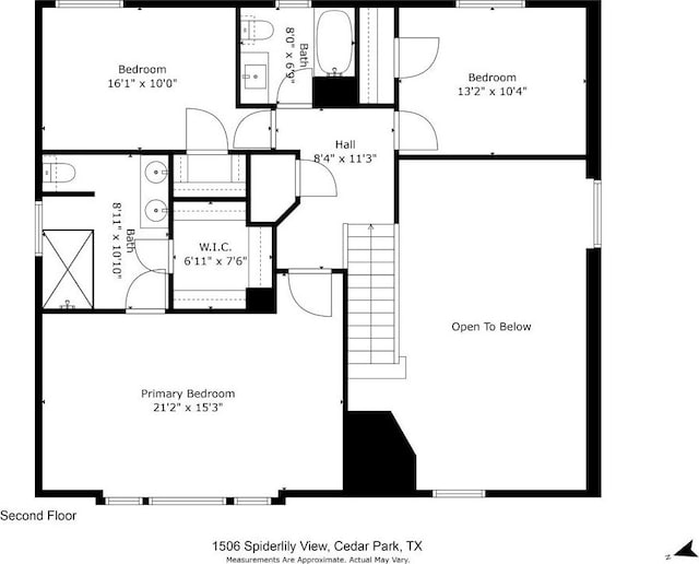 1506 Spiderlily Vw, Cedar Park, TX 78613 - home floor plan