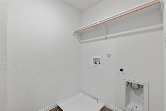 336 Wonderful Life Way, Jarrell, TX 76537 - washroom with hookup for a gas dryer, washer hookup, hookup for an electric dryer, and baseboards