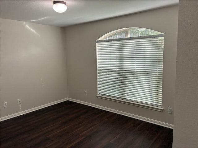 7702 Squirrel Hollow Dr, Georgetown, TX 78628 - unfurnished room with wood finished floors and baseboards