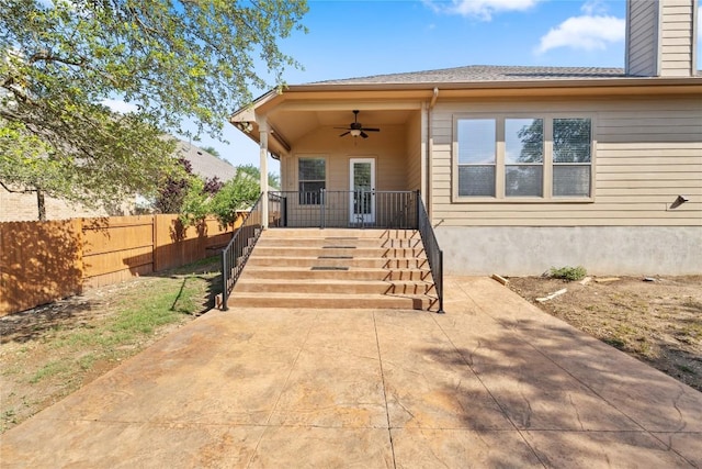 250 Maeves Way, Austin, TX 78737 - view of front of property featuring a ceiling fan
