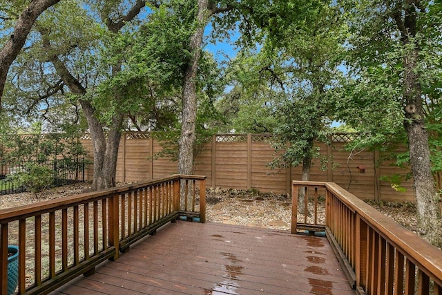 10908 Railway Ln Unit 76, Austin, TX 78717 - wooden terrace featuring a fenced backyard
