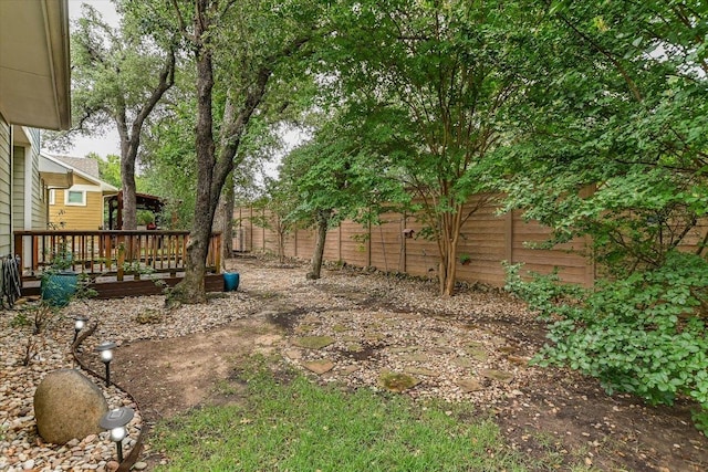 10908 Railway Ln Unit 76, Austin, TX 78717 - fenced backyard with a wooden deck
