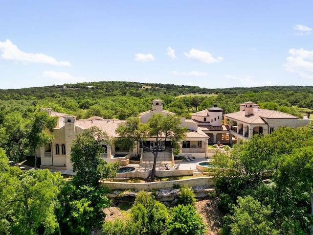 4256 Fischer Store Rd, Wimberley, TX 78676 - aerial view of property and surrounding area with a forest