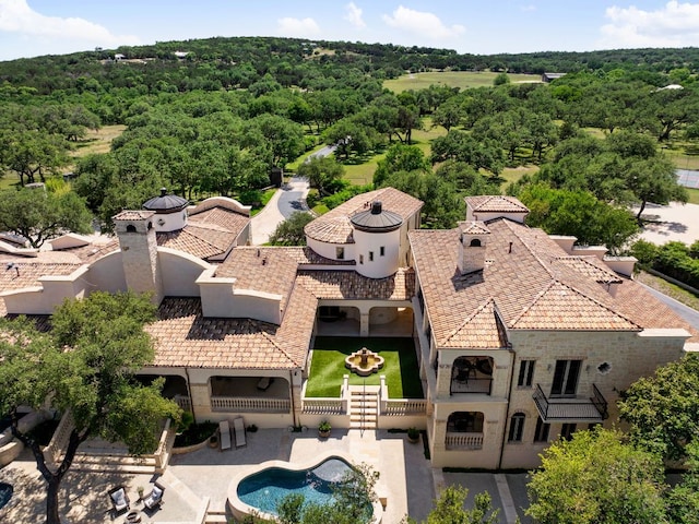 4256 Fischer Store Rd, Wimberley, TX 78676 - view of subject property with a forest and a pool