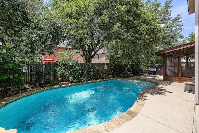 1705 Chinati Ct, Cedar Park, TX 78613 - view of pool with a patio and a fenced backyard