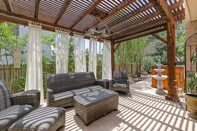 1705 Chinati Ct, Cedar Park, TX 78613 - view of patio / terrace with a pergola
