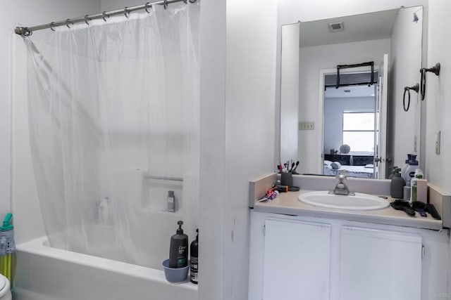 2903 W Slaughter Ln, Austin, TX 78748 - ensuite bathroom featuring vanity and shower / bath combo