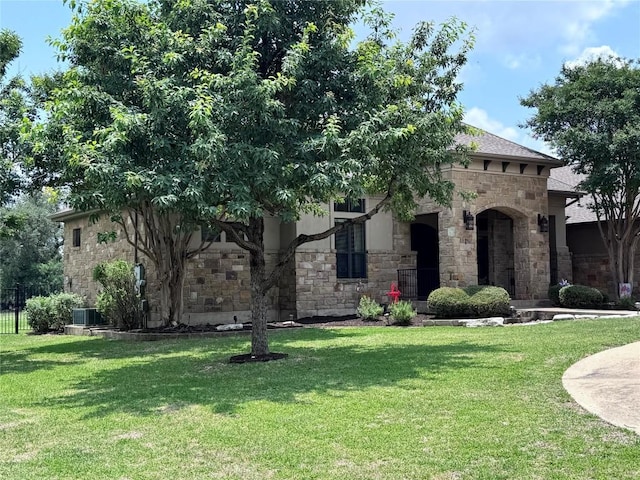 102 Standing Oak Dr, Georgetown, TX 78633 - view of front of property featuring stone siding