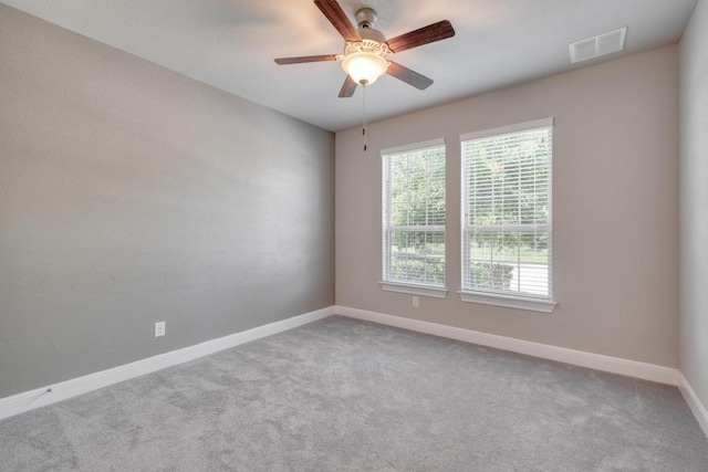 3241 Aurelia Ln, Round Rock, TX 78665 - carpeted spare room featuring a ceiling fan and baseboards