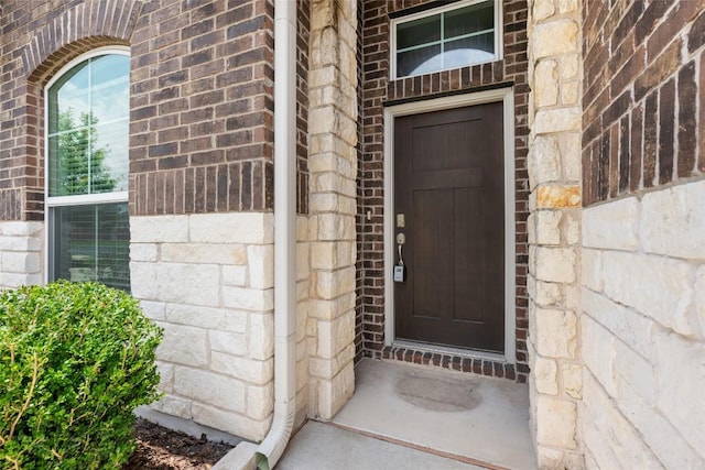 605 Bridle Creek Dr, Georgetown, TX 78626 - property entrance featuring brick siding