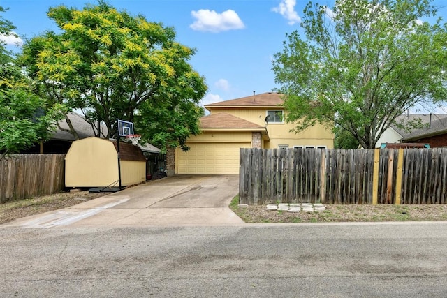 17121 Bishopsgate Dr, Pflugerville, TX 78660 - view of side of home featuring an attached garage and concrete driveway