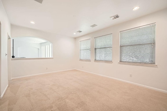9812 Whitley Bay Dr, Austin, TX 78717 - spare room featuring carpet, baseboards, and recessed lighting