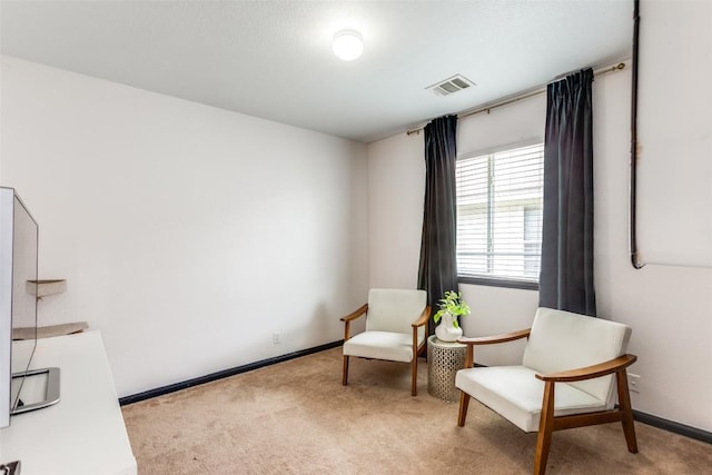 205 Tolcarne Dr, Hutto, TX 78634 - sitting room with carpet flooring and baseboards