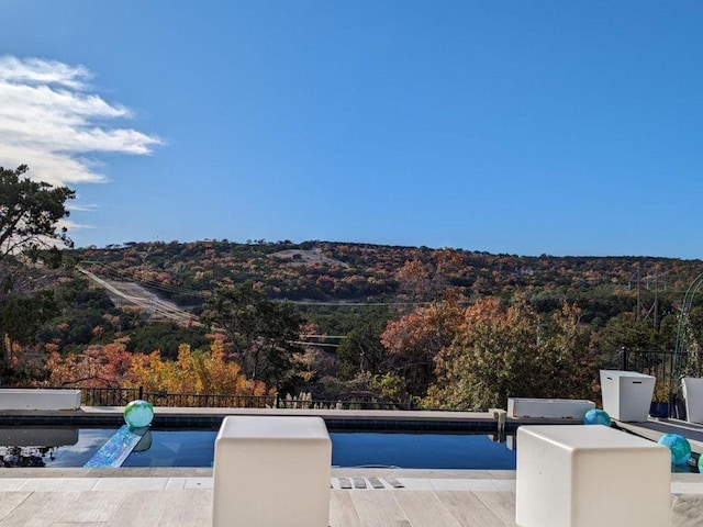 1329 Da Vinci Trl, Leander, TX 78641 - swimming pool with a forest view