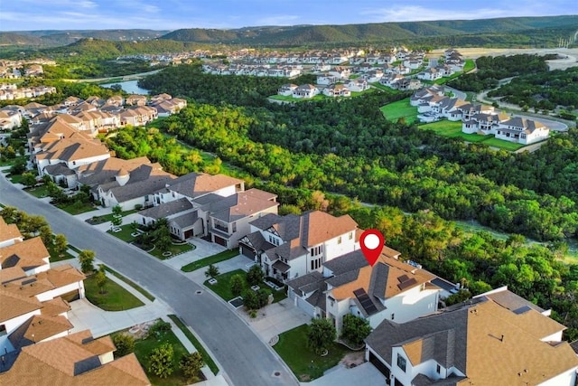 1329 Da Vinci Trl, Leander, TX 78641 - aerial view of residential area featuring mountains