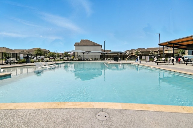 112 Black Alder St, Georgetown, TX 78626 - community pool with a patio area and a residential view