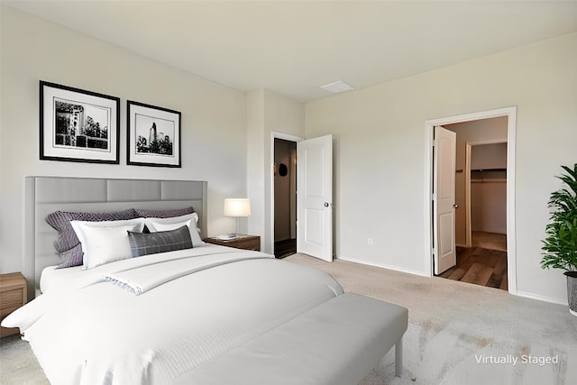 112 Black Alder St, Georgetown, TX 78626 - carpeted bedroom featuring a spacious closet and baseboards