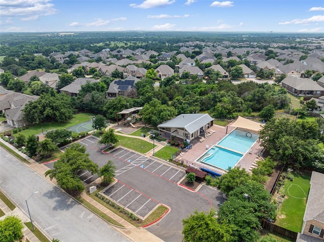 1017 Sue Ann Rose Dr, Austin, TX 78717 - drone / aerial view of a pool