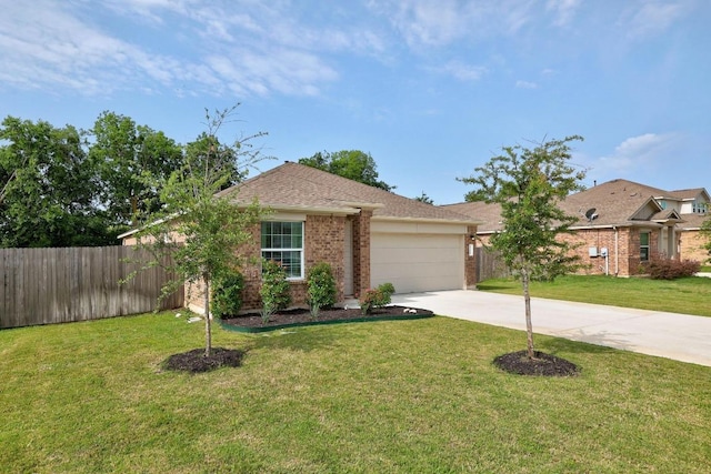 3109 Windy Vane Dr, Pflugerville, TX 78660 - view of front of property with concrete driveway, an attached garage, and brick siding