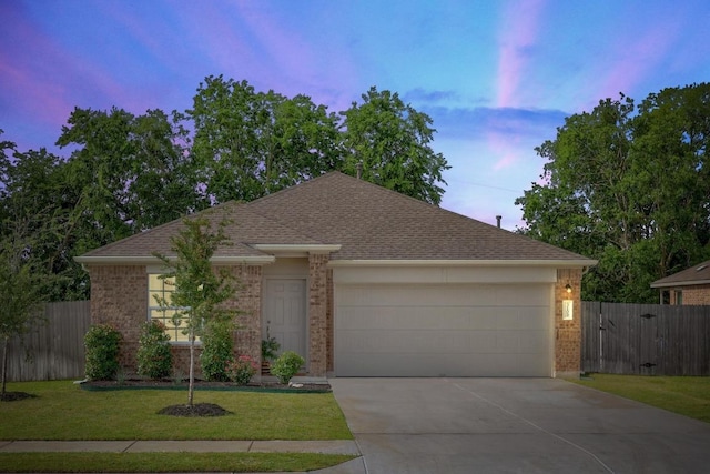 3109 Windy Vane Dr, Pflugerville, TX 78660 - ranch-style house featuring brick siding, a garage, driveway, and a shingled roof