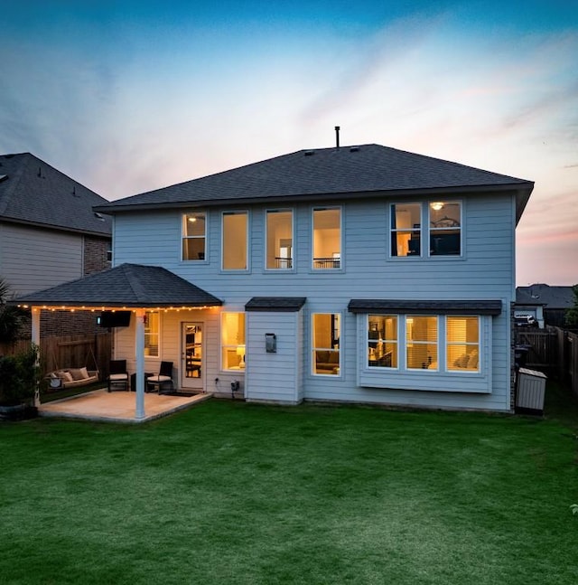 20517 Kangal Ct, Pflugerville, TX 78660 - back of house with a patio and roof with shingles