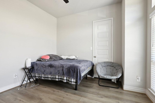 13212 Carol Lawler Ln, Manor, TX 78653 - bedroom featuring light wood-style flooring and ceiling fan