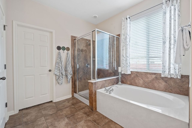 9905 Palmbrook Dr, Austin, TX 78717 - bathroom with a bath and a shower stall