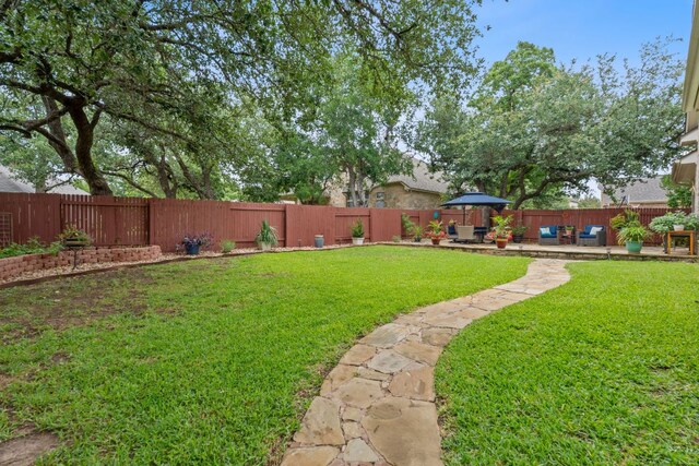 9905 Palmbrook Dr, Austin, TX 78717 - view of yard featuring a patio area