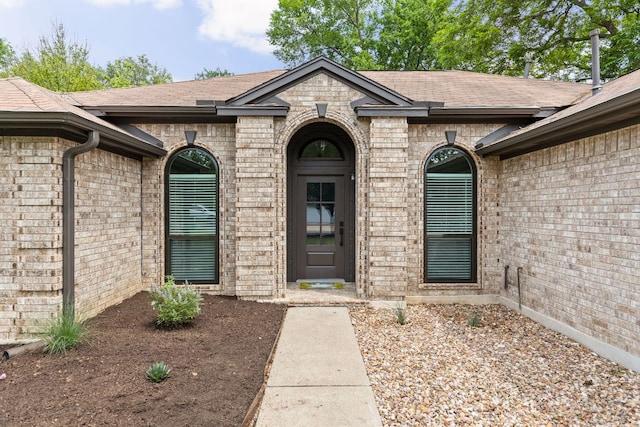 8005 Willet Trl, Austin, TX 78745 - entrance to property with brick siding and a shingled roof