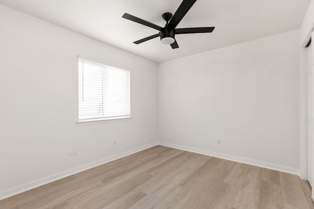 8005 Willet Trl, Austin, TX 78745 - spare room with light wood-style floors and a ceiling fan