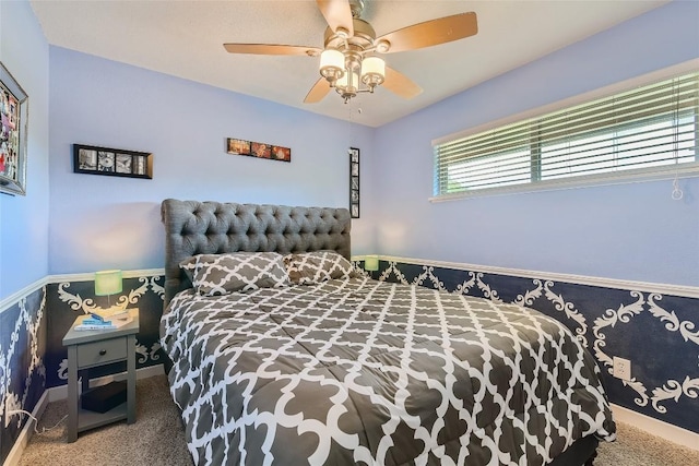 2000 Lightsey Rd Unit 3, Austin, TX 78704 - bedroom featuring carpet, baseboards, and a ceiling fan