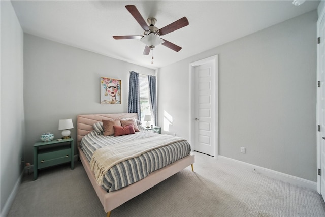 941 Linden Loop, Driftwood, TX 78619 - bedroom with carpet floors and ceiling fan