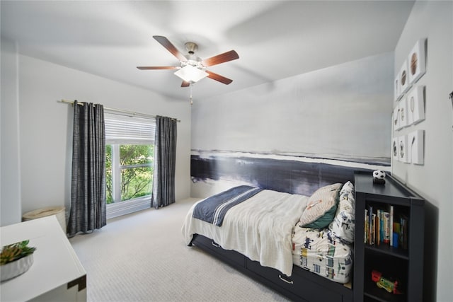 941 Linden Loop, Driftwood, TX 78619 - carpeted bedroom with a ceiling fan
