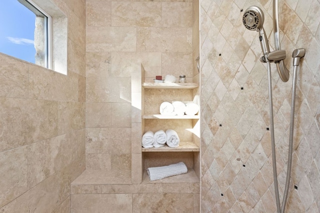 137 Lone Cypress Cv, Driftwood, TX 78619 - full bath with a tile shower