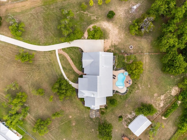 137 Lone Cypress Cv, Driftwood, TX 78619 - drone / aerial view of a pool