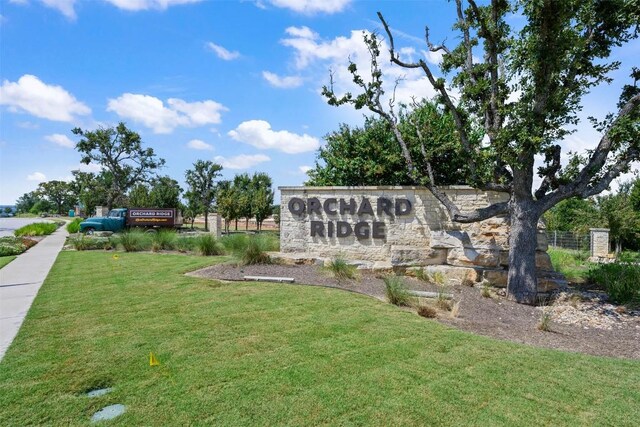 200 Wild Sage Ln, Liberty Hill, TX 78642 - community / neighborhood sign featuring a yard