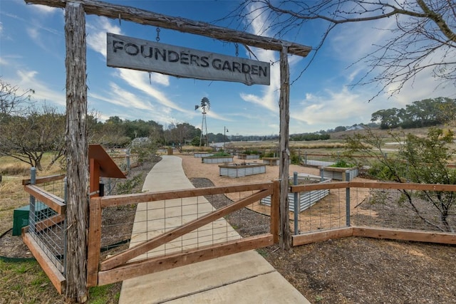 200 Wild Sage Ln, Liberty Hill, TX 78642 - gate featuring a view of rural / pastoral area