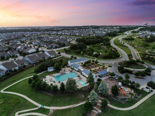 200 Wild Sage Ln, Liberty Hill, TX 78642 - aerial view of property and surrounding area featuring a pool area and nearby suburban area