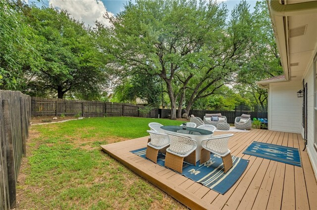 208 Sailors Run, Lakeway, TX 78734 - deck featuring outdoor dining area