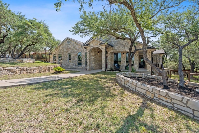 820 Morgan Hill Dr, Dripping Springs, TX 78620 - french country home with stone siding