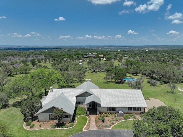 3514 Fm 3509, Burnet, TX 78611 - view from above of property with a heavily wooded area