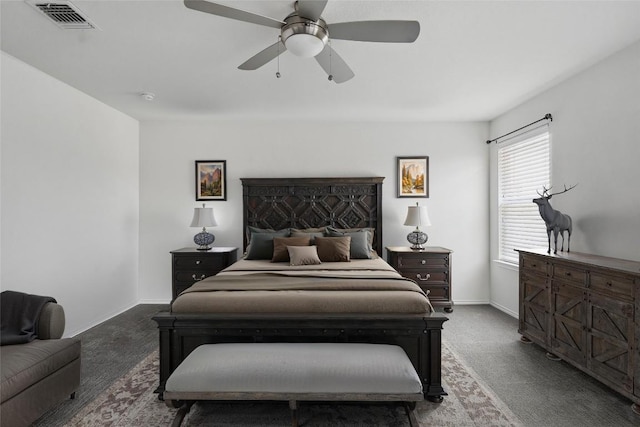 144 Holstein St, Hutto, TX 78634 - carpeted bedroom featuring ceiling fan and baseboards