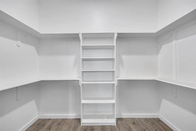 138 Blushing Dr, Cedar Creek, TX 78612 - walk in closet featuring wood finished floors