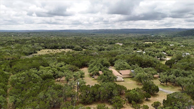 721 Deer Run, Wimberley, TX 78676 - aerial view of property and surrounding area with a forest