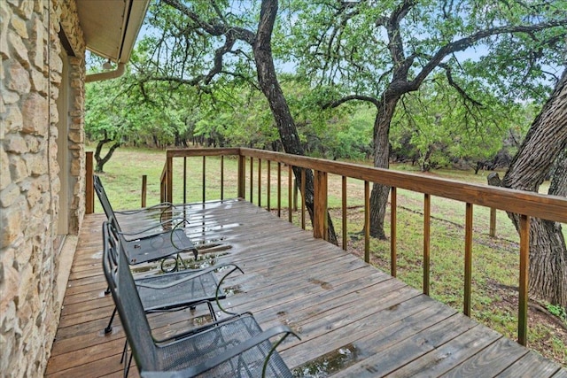 721 Deer Run, Wimberley, TX 78676 - wooden terrace featuring a yard