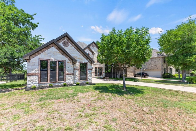210 Las Colinas Dr, Georgetown, TX 78628 - french provincial home with stone siding