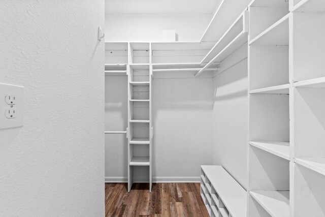 1706 Prairie Hen Cv, Austin, TX 78758 - spacious closet with wood finished floors