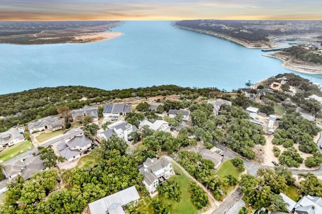 19506 Inverness Dr, Lakeway, TX 78669 - aerial view of residential area featuring a large body of water
